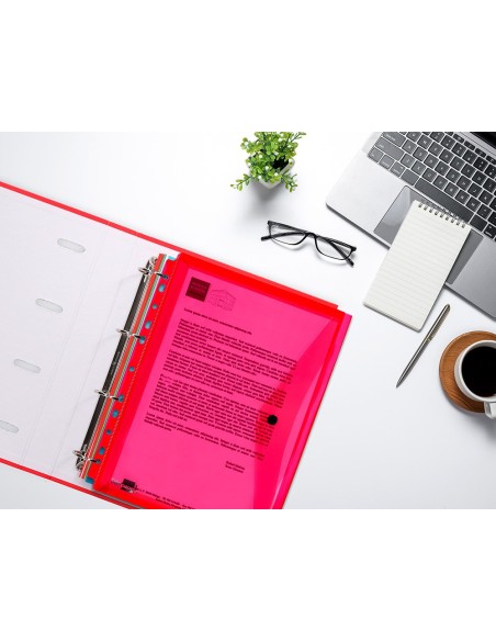 CARPETA BEAUT.DOSSIER BROCHE 36669 PP DIN A4 PACK 5 COL.SURT. TPTE.S