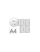 CARPETA BEAUT.DOSSIER BROCHE 36664 PP DIN A4 PACK 5 INCOLORAS TPTE.S 2
