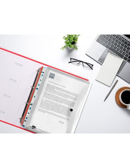 CARPETA BEAUT.DOSSIER BROCHE 36664 PP DIN A4 PACK 5 INCOLORAS TPTE.S