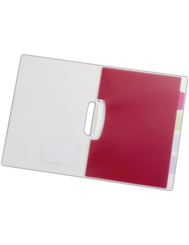 CARPETA BEAUT.DOSSIER PINZA LATERAL PP DIN A4 TPTE.C/SEP.