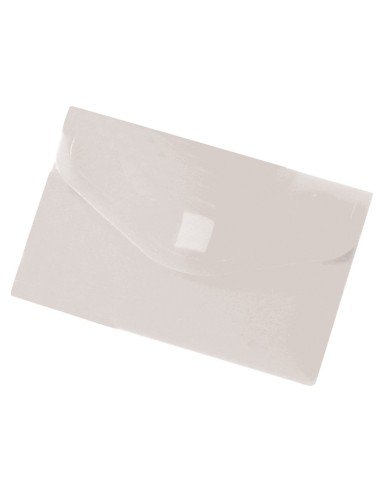 CARPETA BEAUT.DOSSIER BROCHE PP DIN A8 INCOLORA C/CIERRE VELCRO