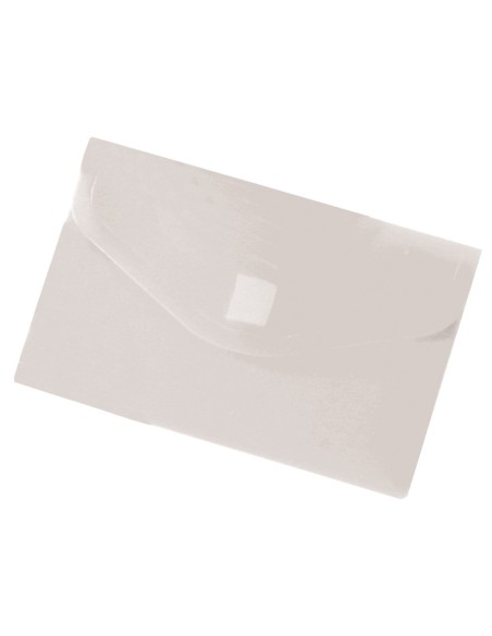 CARPETA BEAUT.DOSSIER BROCHE PP DIN A8 INCOLORA C/CIERRE VELCRO