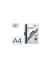 CARPETA DURACLIP DOSSIER PINZA LATERAL AZUL CAP.60 H. 2