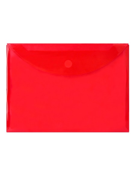 CARPETA DOSSIER BROCHE PP DIN A4 ROJA CIERRE VELCRO