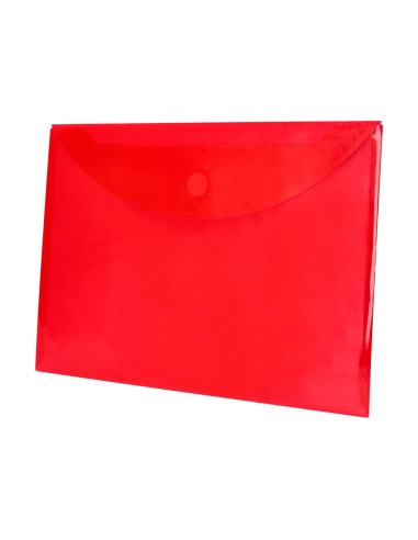 CARPETA DOSSIER BROCHE PP DIN A4 ROJA CIERRE VELCRO