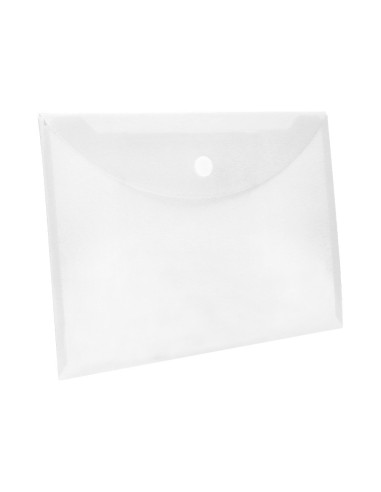 CARPETA DOSSIER BROCHE PP DIN A4 INCOLORA CIERRE VELCRO