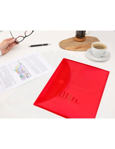 CARPETA DOSSIER BROCHE PP DIN A4 PACK 10+2 GRATIS 1 POR COLOR CIERRE