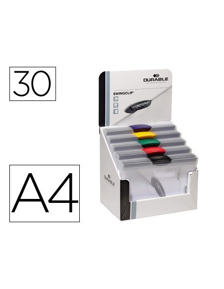 CARPETA SWINGCLIP DOSIER PINZA LATERAL Y GIRATORIA DIN A4 CAP.30H COL