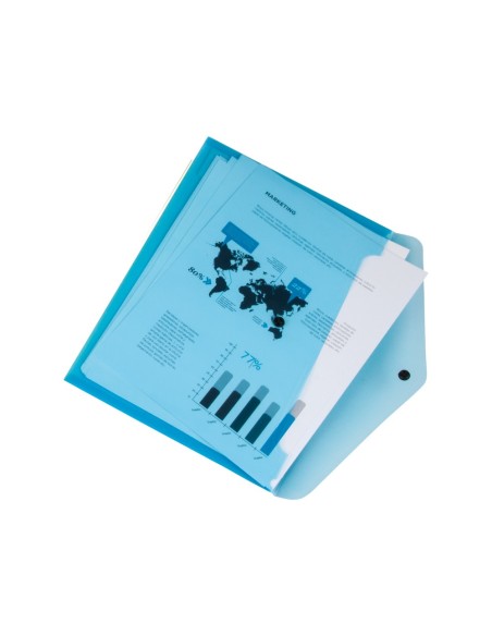 CARPETA  DOSSIER BROCHE PP.A4 PK.DE 4 SURT.
