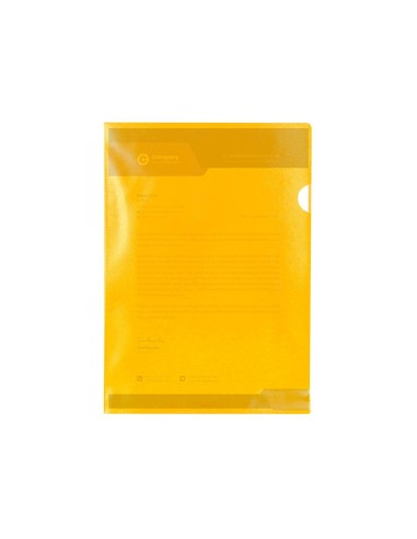 CARPETA DOSSIER UÑERO PLASTICOQ-CONNECT DIN A4 120 AMARI 100UD**32699