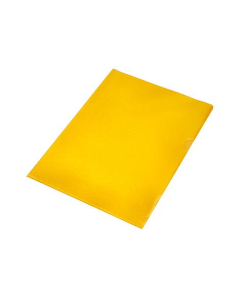 CARPETA DOSSIER UÑERO PLASTICOQ-CONNECT DIN A4 120 AMARI 100UD**32699