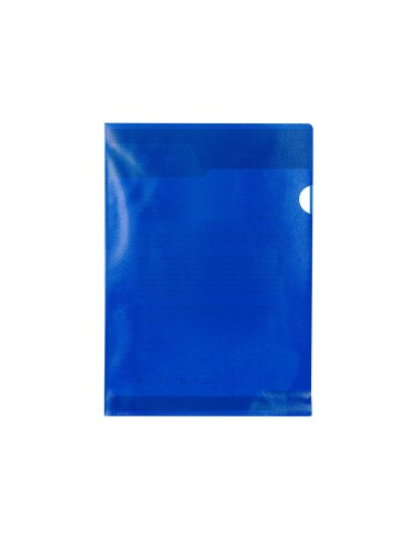 CARPETA DOSSIER UÑERO PLASTICOQ-CONNECT DIN A4 120  AZUL 100UD**32698