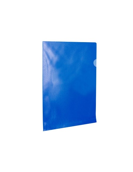 CARPETA DOSSIER UÑERO PLASTICOQ-CONNECT DIN A4 120  AZUL 100UD**32698