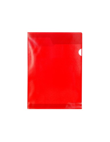 CARPETA DOSSIER UÑERO PLASTICOQ-CONNECT DIN A4 120 ROJA 100UD**32697