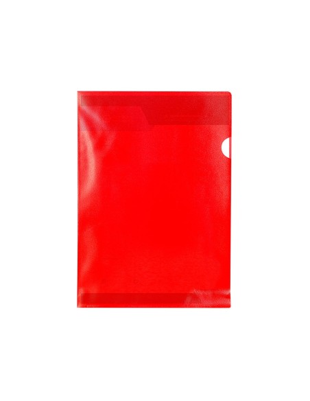 CARPETA DOSSIER UÑERO PLASTICOQ-CONNECT DIN A4 120 ROJA 100UD**32697