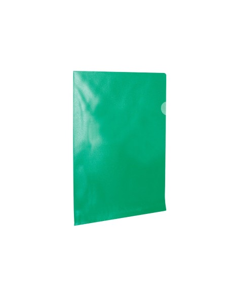 CARPETA DOSSIER UÑERO PLASTICOQ-CONNECT DIN A4 120  VERDE 100U**32700