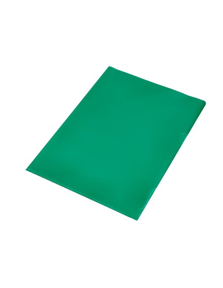 CARPETA DOSSIER UÑERO PLASTICOQ-CONNECT DIN A4 120  VERDE 100U**32700