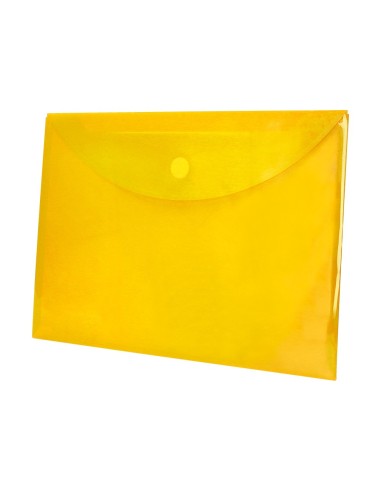 CARPETA DOSSIER BROCHE PP DIN A4 AMARILLO CIERRE VELCRO