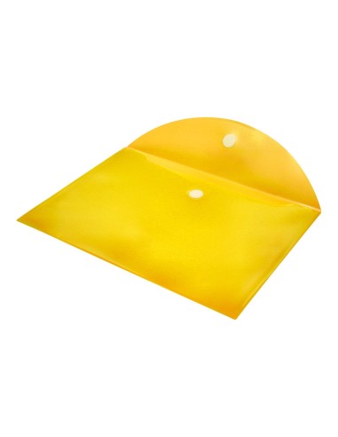 CARPETA DOSSIER BROCHE PP DIN A4 AMARILLO CIERRE VELCRO