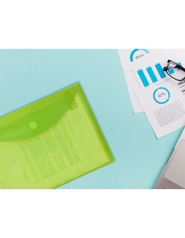 CARPETA DOSSIER BROCHE PP DIN A4 VER CIERRE VELCRO