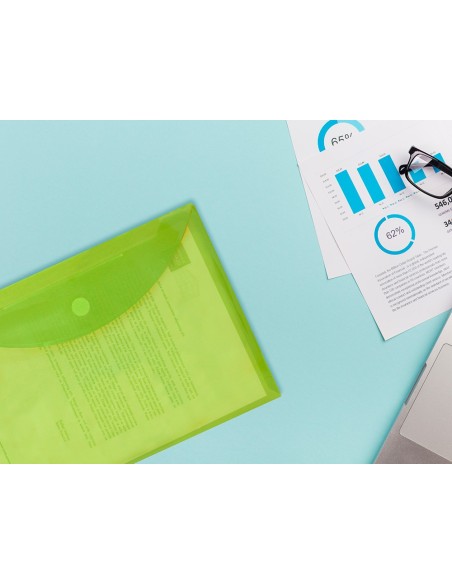 CARPETA DOSSIER BROCHE PP DIN A4 VER CIERRE VELCRO