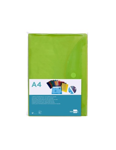 CARPETA DOSSIER BROCHE PP DIN A4 VER CIERRE VELCRO