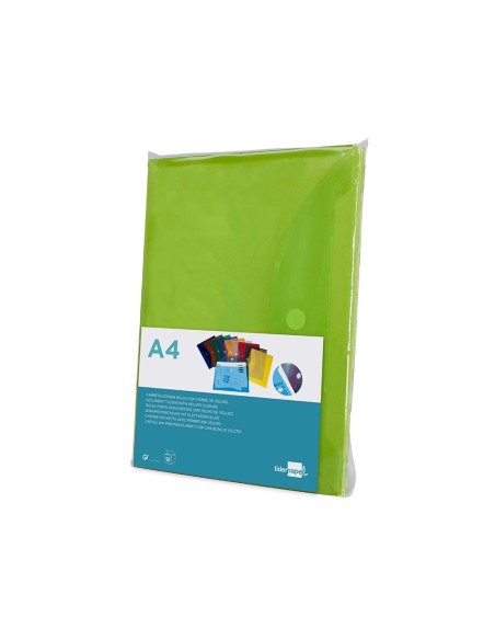 CARPETA DOSSIER BROCHE PP DIN A4 VER CIERRE VELCRO