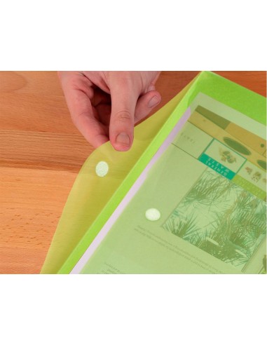 CARPETA DOSSIER BROCHE PP DIN A4 VER CIERRE VELCRO