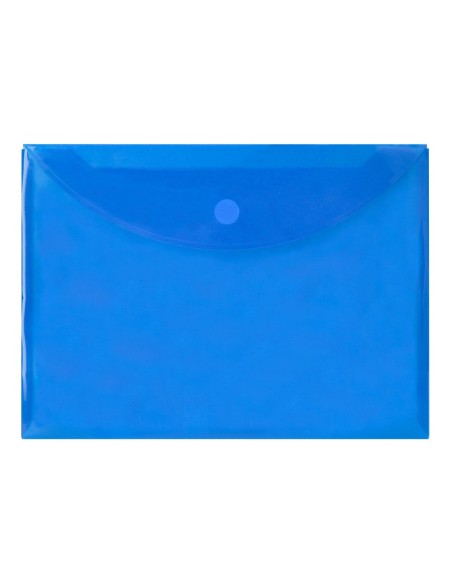 CARPETA DOSSIER BROCHE PP DIN A4 AZUL CIERRE VELCRO