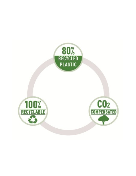 CARPETA LEITZ RECYCLE PORTADOCUMENTOS BROCHE A4 PP. AM.