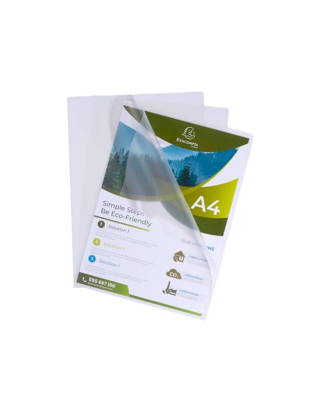 CARPETA DOSSIER UÑERO EXACOMPTA RECICLADO PP. 120 MC A4 CAJA 100 UD.