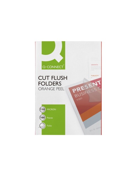CARPETA Q-CON.DOSSIER UÑERO PLAST.FL. TPTE.110 MICRAS
