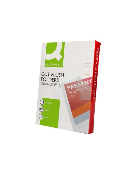 CARPETA Q-CON.DOSSIER UÑERO PLAST.FL. TPTE.110 MICRAS