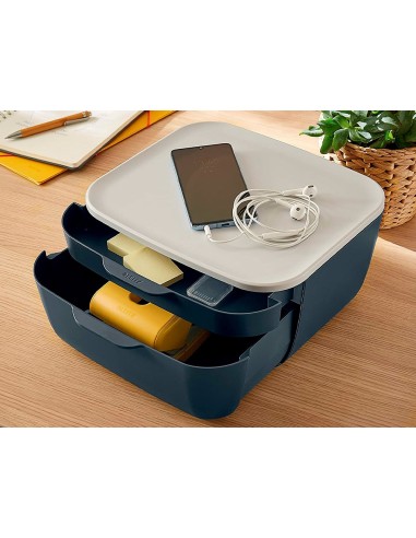 FICHERO CAJONES LEITZ COSY 2 CAJONES GRIS