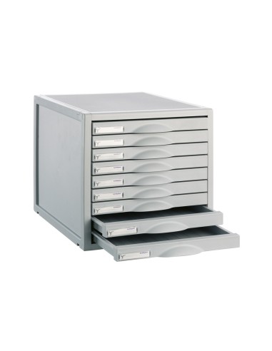 FICHERO CAJON SOBREM.8409C 356X316X303 MM 9 CAJ. COLOR GRIS