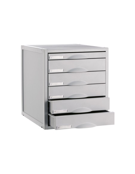 FICHERO CAJON SOBREM.8206C 356X316X362 MM 6CAJ. COLOR GRIS