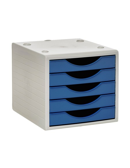 FICHERO CAJONES Q-CON.5 CAJONES AZ. OPACO 270X340X260MM