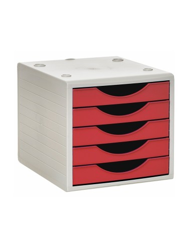 FICHERO CAJONES Q-CON.5 CAJONES RJ. OPACO 270X340X260MM