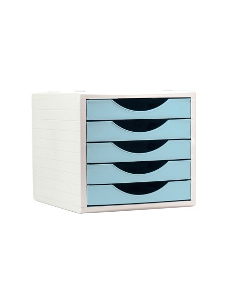 FICHERO CAJONES Q-CON.5 CAJONES AZ. PASTEL 270X340X260MM