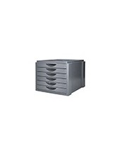 FICHERO CAJONES Q-CON.BAND.ORGANIZADORA SUPERIOR 6 CAJONES GRIS OPACO 2