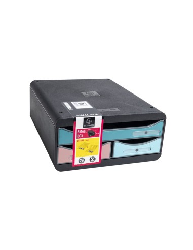 FICHERO CAJONES EXACOMPTA SKANDI A4+ PP. RECICLADO 3 CAJONES SURT.