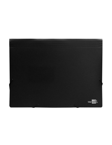 CARPETA CLASIFICADOR FUELLE PP. A4 NG. OPACO 13 DEPARTAMENTOS