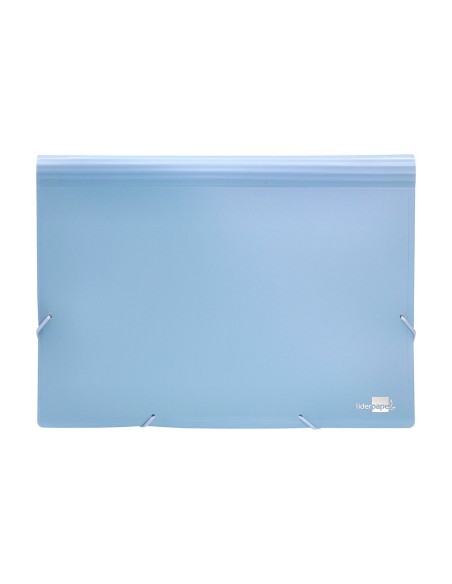 CARPETA CLASIFICADOR FUELLE PP. A4 CEL. OPACO 13 DEPARTAMENTOS