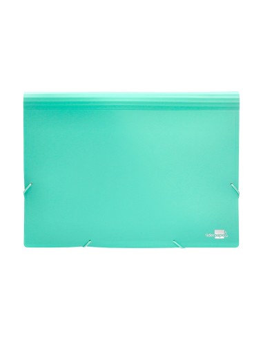 CARPETA CLASIFICADOR FUELLE PP. A4 VEREDE OPACO 13 DEPARTAMENTOS