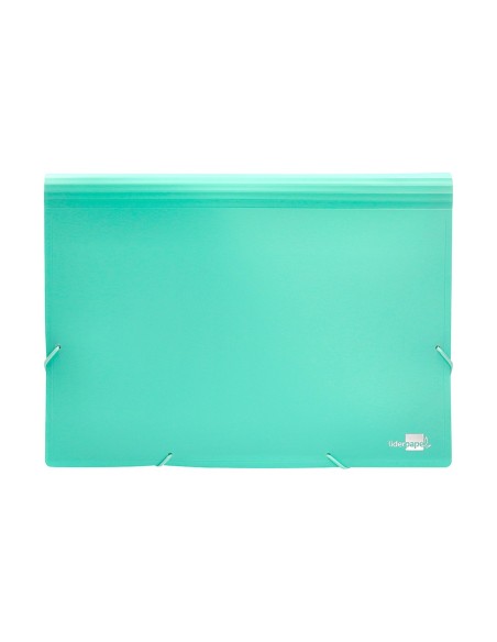 CARPETA CLASIFICADOR FUELLE PP. A4 VEREDE OPACO 13 DEPARTAMENTOS