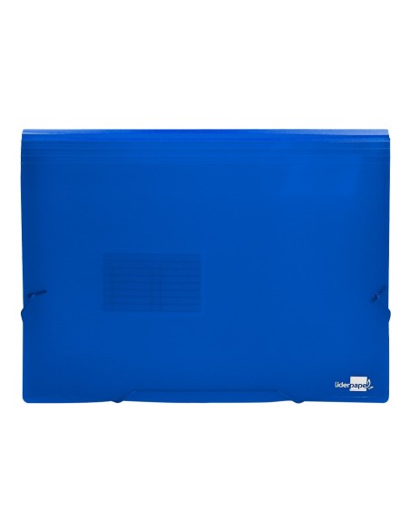 CARPETA BEAUT.CLASIF.FUELLE 32112 PP DIN A4 AZUL TPTE.-13 DEPARTAMENT