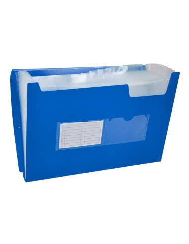 CARPETA BEAUT.CLASIF.FUELLE 32112 PP DIN A4 AZUL TPTE.-13 DEPARTAMENT