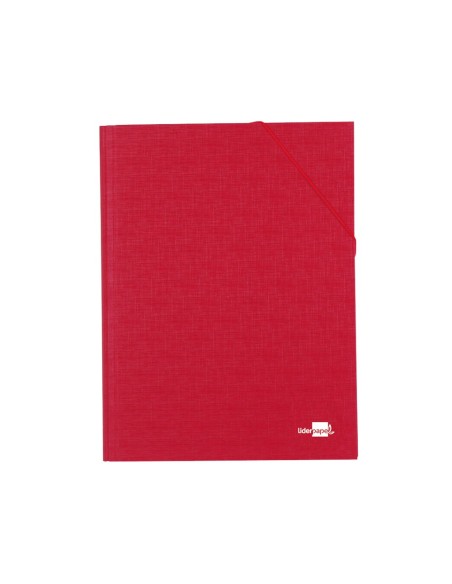 CARPETA CLASIF.A C.FORRADO SOLAPA ROJA 12 DEPARTAMENTOS