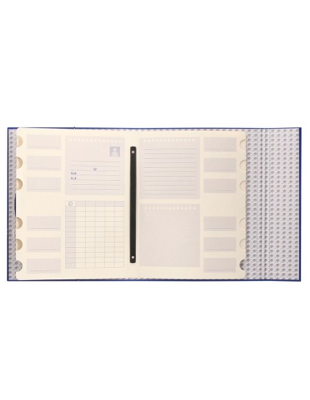CARPETA CLASIF.A C.FORRADO SOLAPA AZUL 12 DEPARTAMENTOS