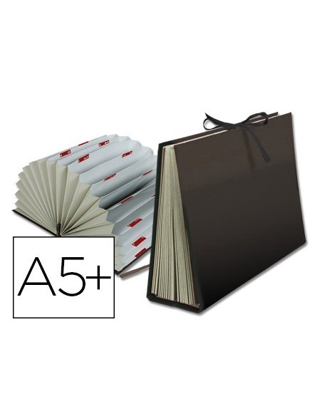 CARPETA FUELLE A-Z C.FORRADO 4º NEGRA